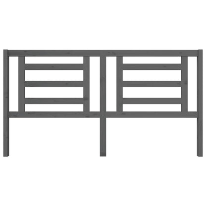 vidaXL Bed Headboard | Grey | Solid Pine Wood | 186 cm x 4 cm x 100 cm
