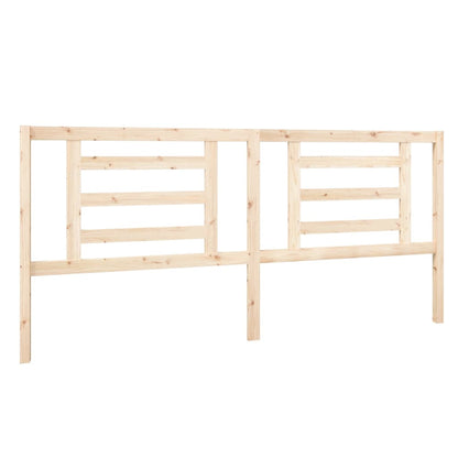 vidaXL Bed Headboard | Natural wood | Solid Pine Wood