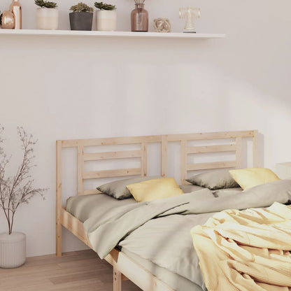 vidaXL Bed Headboard | Natural wood | Solid Pine Wood