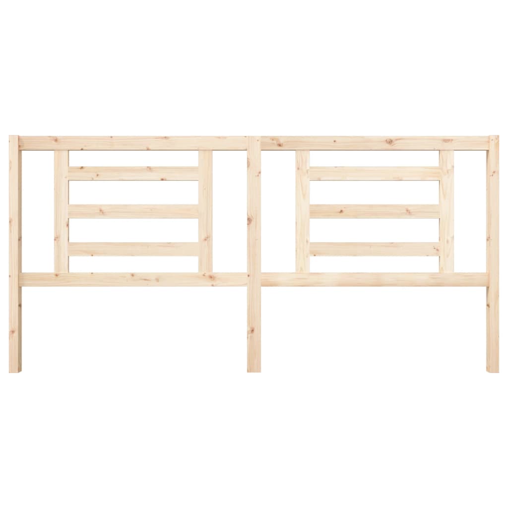 vidaXL Bed Headboard | Natural wood | Solid Pine Wood
