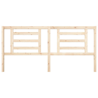 vidaXL Bed Headboard | Natural wood | Solid Pine Wood