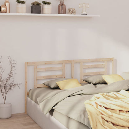 vidaXL Bed Headboard | Natural wood | Solid Pine Wood
