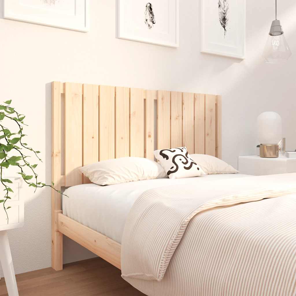 vidaXL Bed Headboard 125.5x4x100 cm Solid Wood Pine