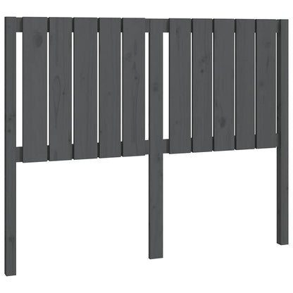vidaXL Bed Headboard Grey 125.5x4x100 cm Solid Wood Pine