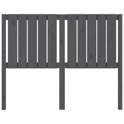 vidaXL Bed Headboard Grey 125.5x4x100 cm Solid Wood Pine