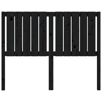 vidaXL Bed Headboard Black 125.5x4x100 cm Solid Wood Pine