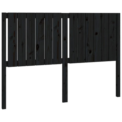 vidaXL Bed Headboard Black 145.5x4x100 cm Solid Wood Pine