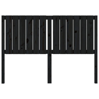 vidaXL Bed Headboard Black 145.5x4x100 cm Solid Wood Pine