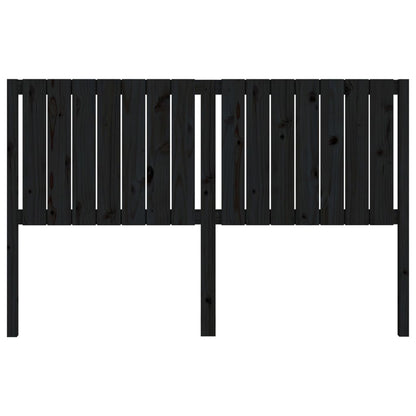 vidaXL Bed Headboard Black 165.5x4x100 cm Solid Wood Pine