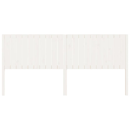 vidaXL Bed Headboard White 205.5x4x100 cm Solid Wood Pine