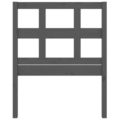 vidaXL Bed Headboard Grey 80.5x4x100 cm Solid Wood Pine