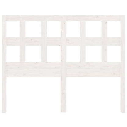 vidaXL Bed Headboard White 125.5x4x100 cm Solid Wood Pine