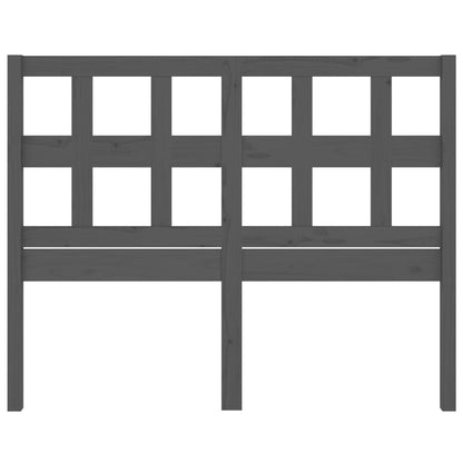 vidaXL Bed Headboard Grey 145.5x4x100 cm Solid Wood Pine