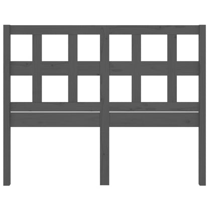 vidaXL Bed Headboard Grey 165.5x4x100 cm Solid Wood Pine