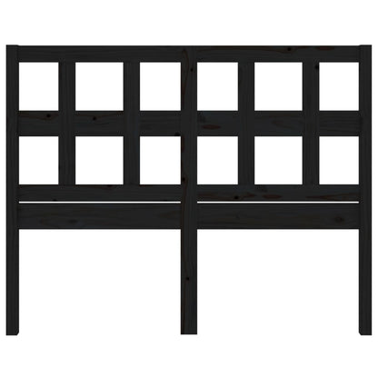 vidaXL Bed Headboard Black 165.5x4x100 cm Solid Wood Pine