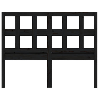 vidaXL Bed Headboard Black 205.5x4x100 cm Solid Wood Pine