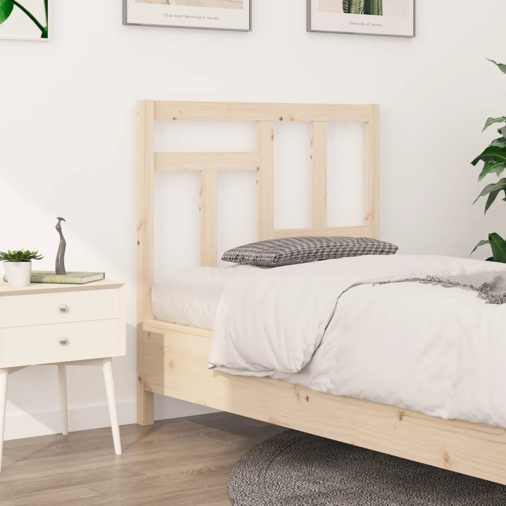 vidaXL Bed Headboard 95.5x4x100 cm Solid Wood Pine