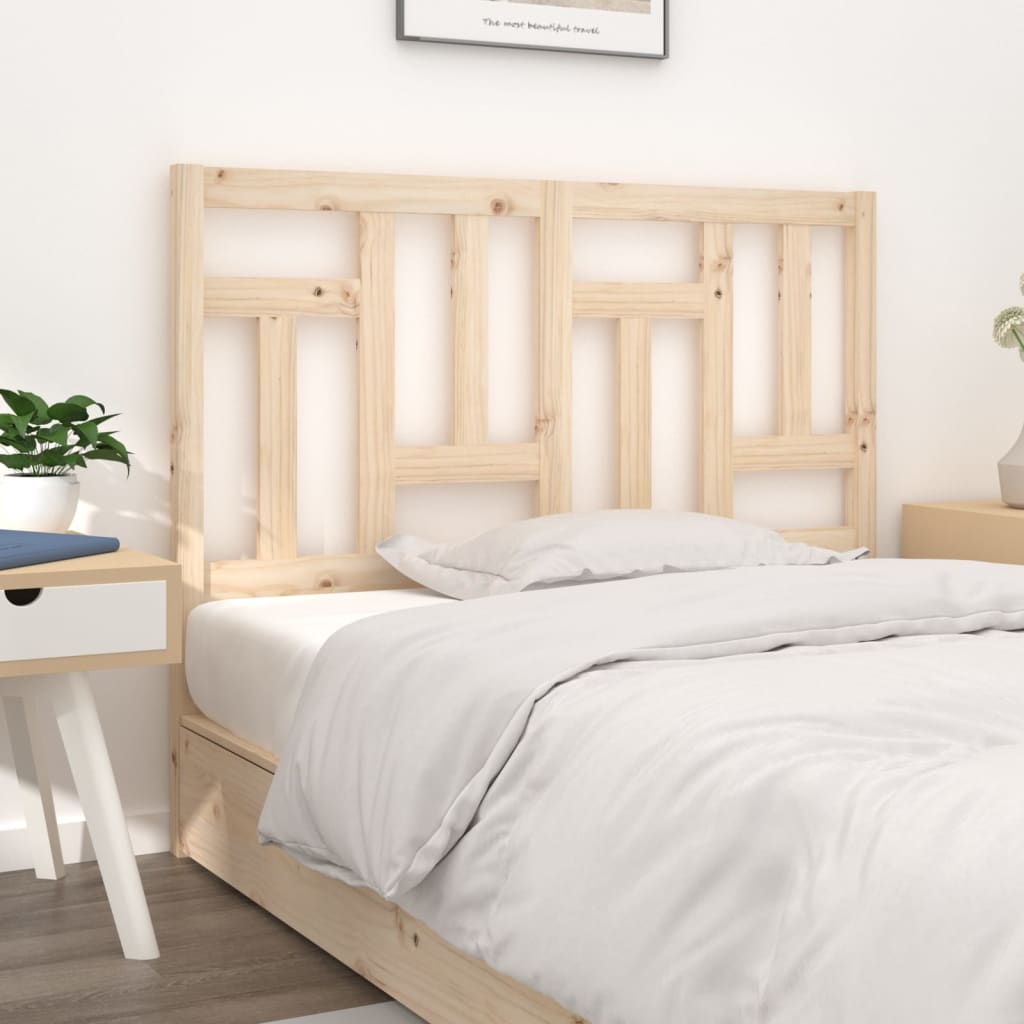 vidaXL Bed Headboard 140.5x4x100 cm Solid Wood Pine