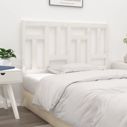 vidaXL Bed Headboard | White | Solid pine wood | 145.5x4x100 cm