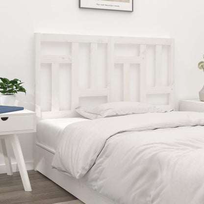 vidaXL Bed Headboard | White | Solid pine wood | 145.5x4x100 cm