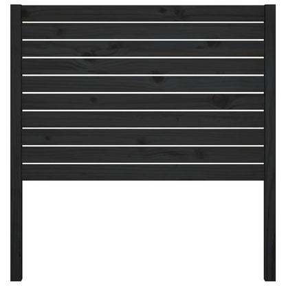 vidaXL Bed Headboard Black 81x4x100 cm Solid Wood Pine