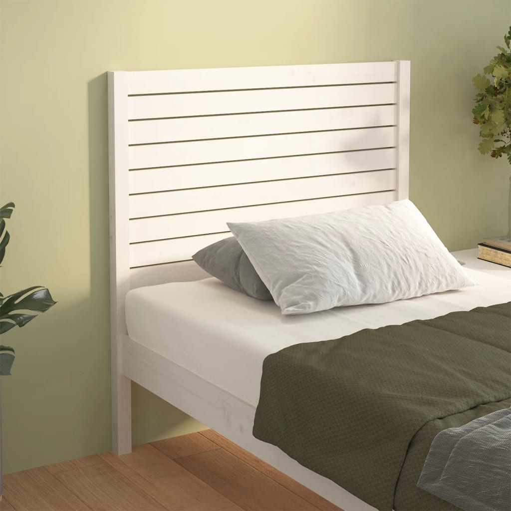 vidaXL Bed Headboard White 96x4x100 cm Solid Wood Pine