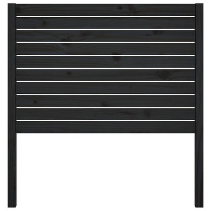 vidaXL Bed Headboard Black 96x4x100 cm Solid Wood Pine