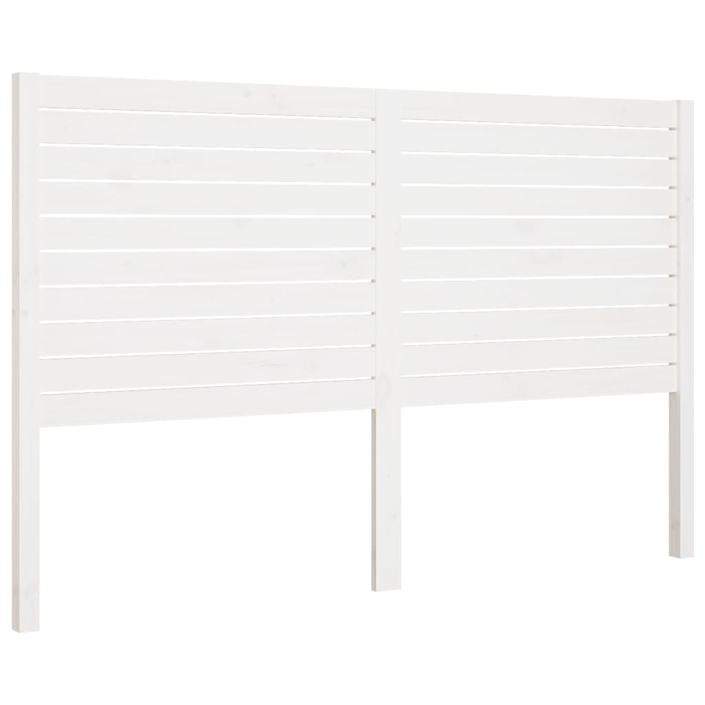 vidaXL Bed Headboard White 141x4x100 cm Solid Wood Pine