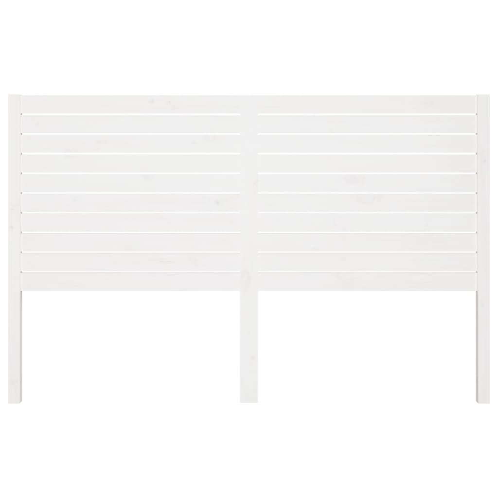 vidaXL Bed Headboard White 186x4x100 cm Solid Wood Pine