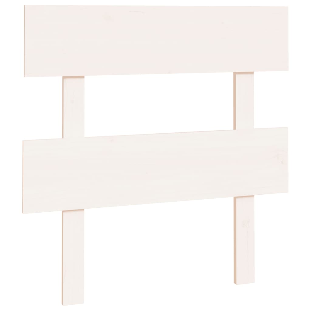 vidaXL Bed Headboard White 93.5x3x81 cm Solid Wood Pine