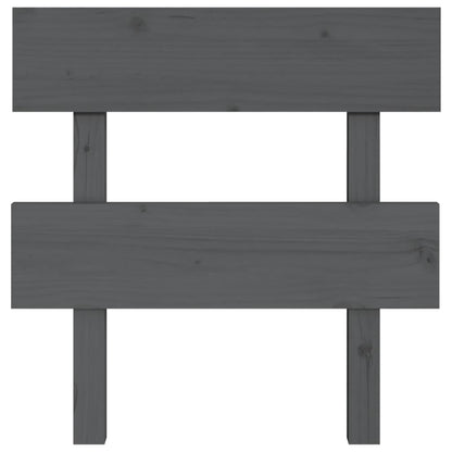 vidaXL Bed Headboard Grey 93.5x3x81 cm Solid Wood Pine