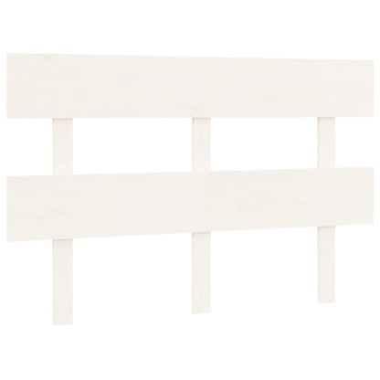 vidaXL Bed Headboard White 124x3x81 cm Solid Wood Pine