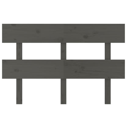 vidaXL Bed Headboard Grey 138x3x81 cm Solid Wood Pine