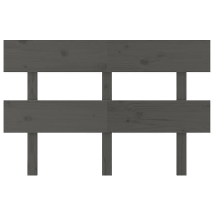 vidaXL Bed Headboard Grey 144x3x81 cm Solid Wood Pine
