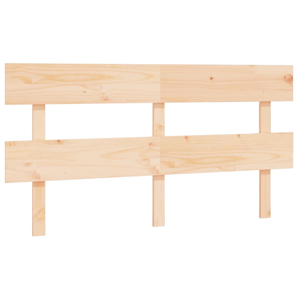 vidaXL Bed Headboard | Natural Wood | Solid pine wood (untreated)