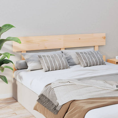 vidaXL Bed Headboard | Natural Wood | Solid pine wood (untreated)