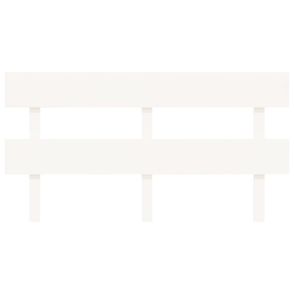 vidaXL Bed Headboard White 164x3x81 cm Solid Wood Pine