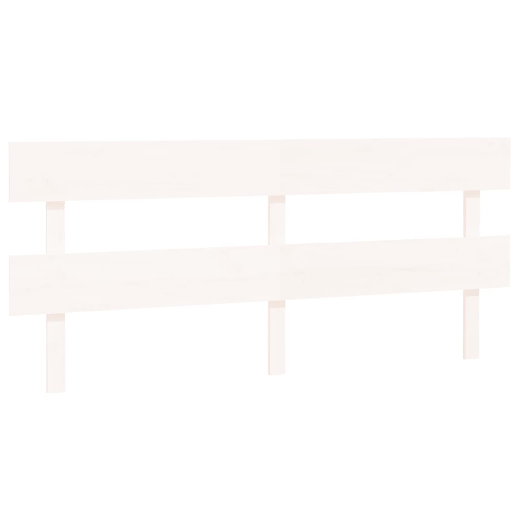 vidaXL Bed Headboard White 184x3x81 cm Solid Wood Pine