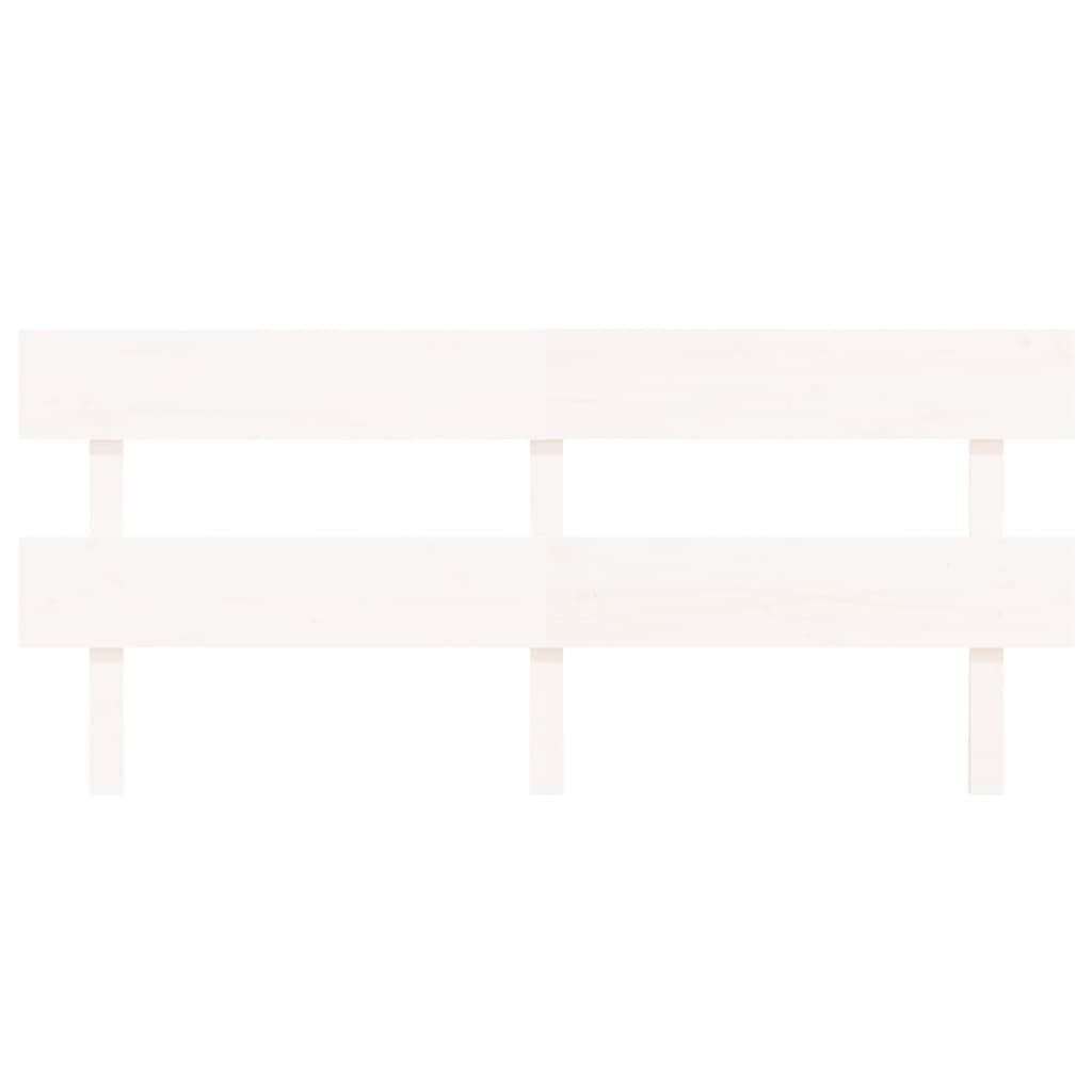 vidaXL Bed Headboard White 184x3x81 cm Solid Wood Pine