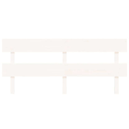 vidaXL Bed Headboard White 204x3x81 cm Solid Wood Pine