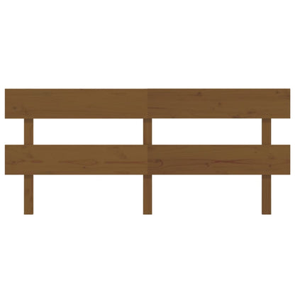 vidaXL Bed Headboard Honey Brown 204x3x81 cm Solid Wood Pine