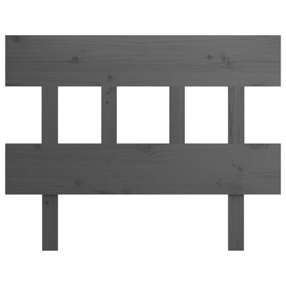 vidaXL Bed Headboard Grey 103.5x3x81 cm Solid Wood Pine
