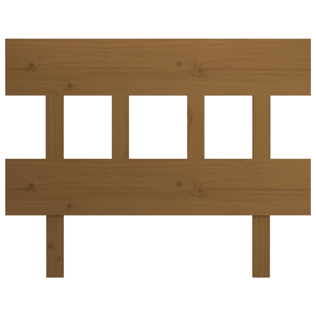 vidaXL Bed Headboard Honey Brown 103.5x3x81 cm Solid Wood Pine