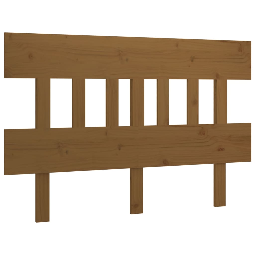 vidaXL Bed Headboard Honey Brown 138.5x3x81 cm Solid Wood Pine