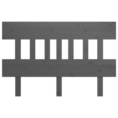 vidaXL Bed Headboard Grey 143.5x3x81 cm Solid Wood Pine