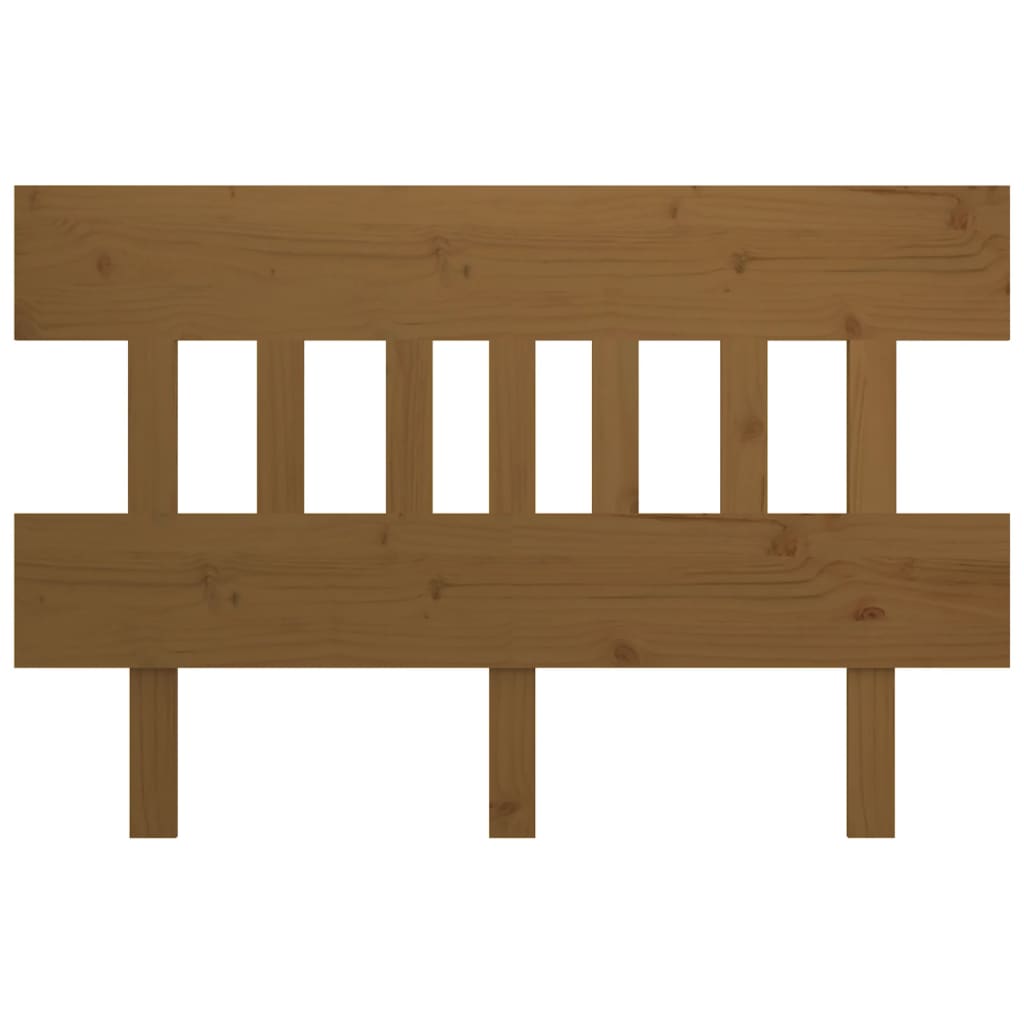 vidaXL Bed Headboard Honey Brown 143.5x3x81 cm Solid Wood Pine