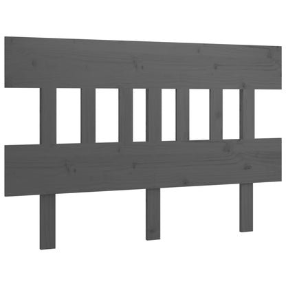 vidaXL Bed Headboard | Grey | Solid pine wood | 163.5 x 3 x 81 cm