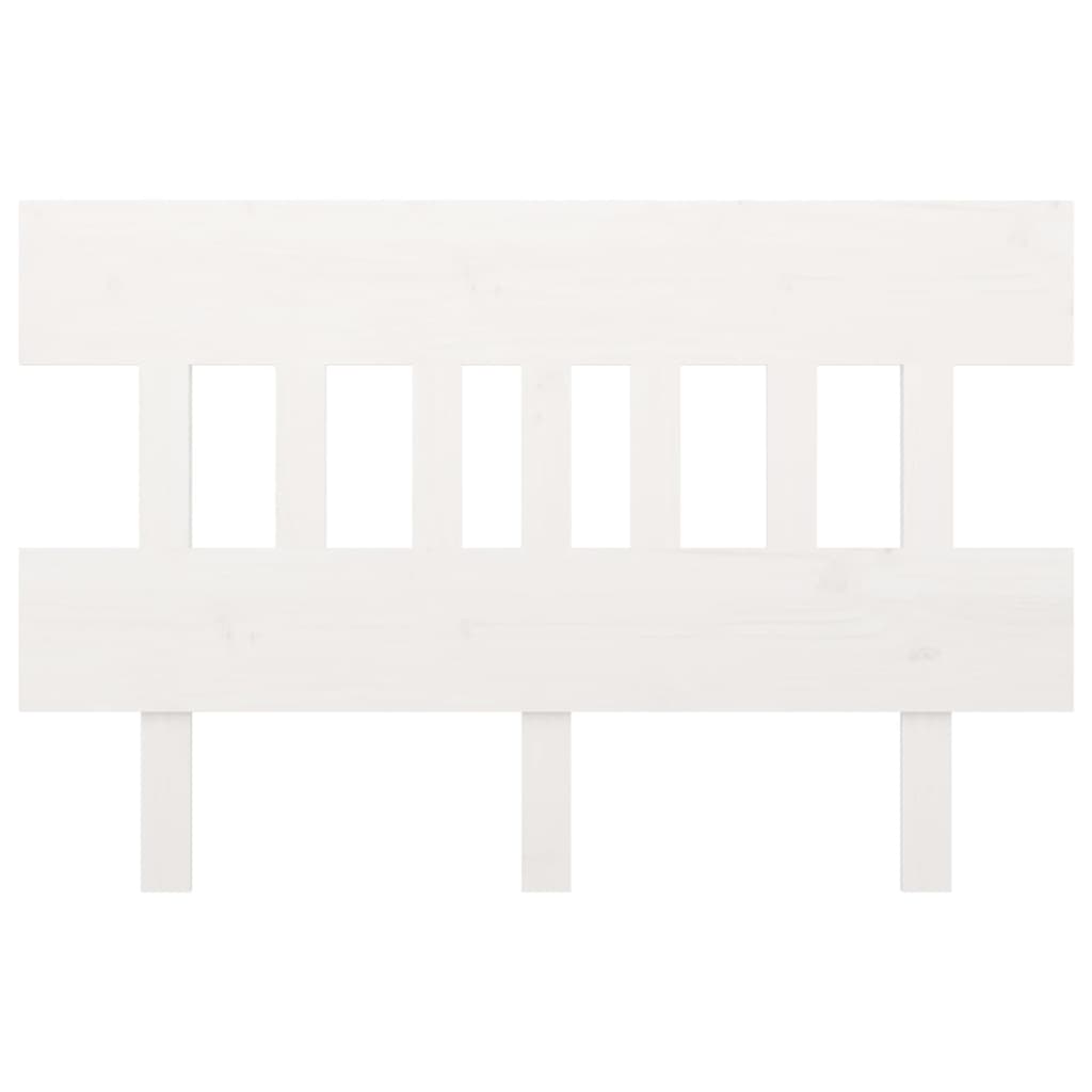 vidaXL Bed Headboard White 203.5x3x81 cm Solid Wood Pine