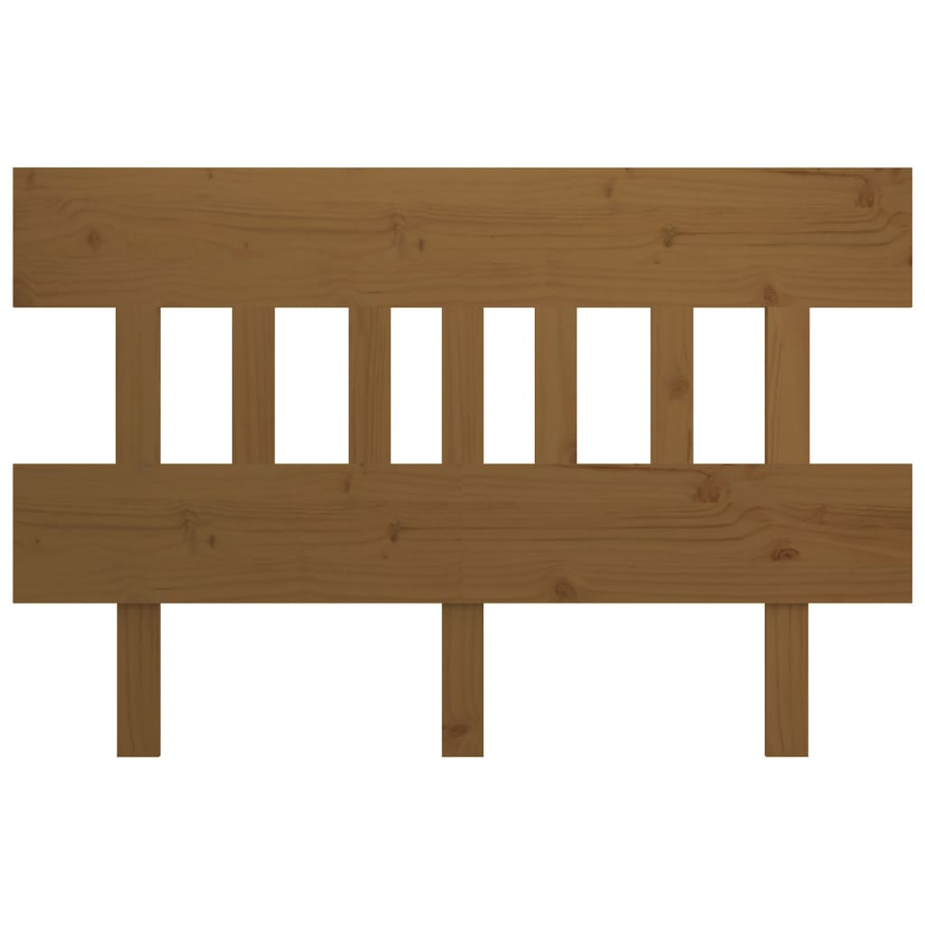 vidaXL Bed Headboard Honey Brown 203.5x3x81 cm Solid Wood Pine