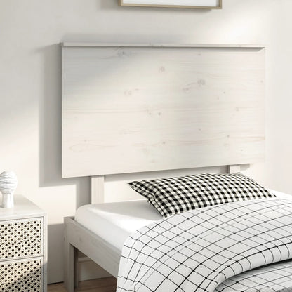 vidaXL Bed Headboard White 104x6x82.5 cm Solid Wood Pine
